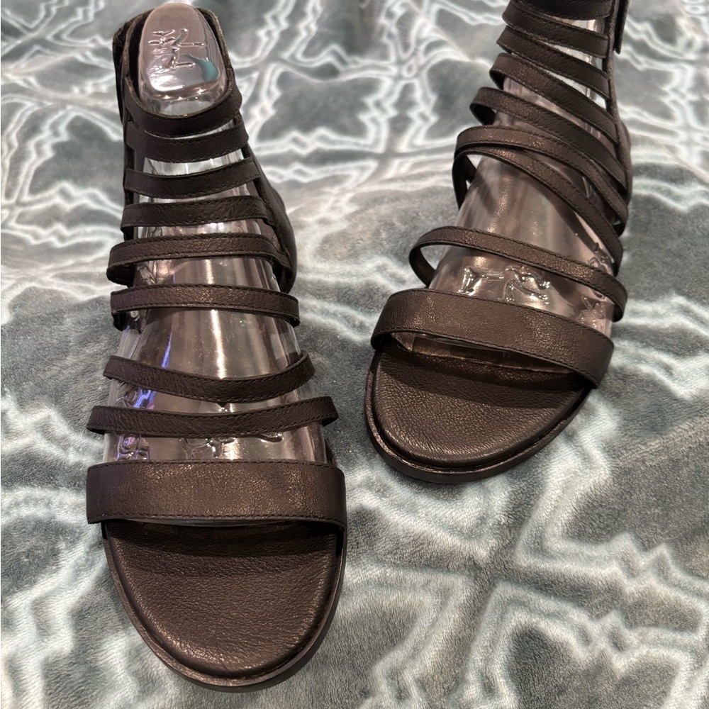 Eileen Fisher Black Minimalist Sandals